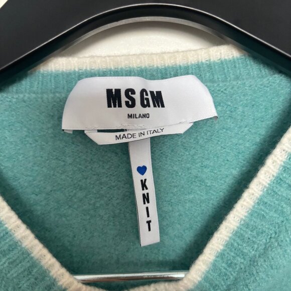 MSGM Wool Turquoise Sweater - XXS [Read!] - Picture 5 of 6